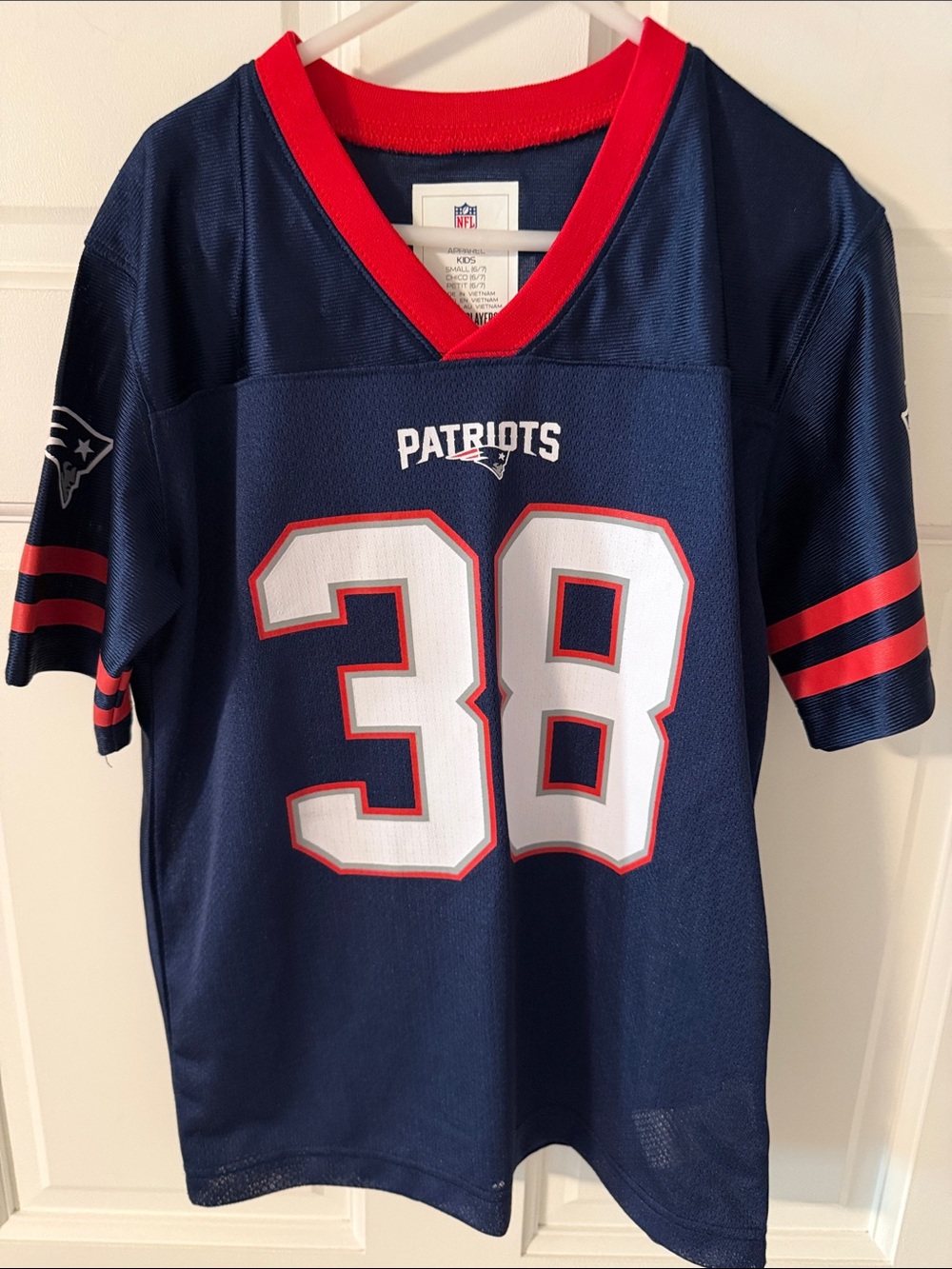 NFL New England Patriots Rhamondre
Stevenson #38 Youth Jersey Size 6/7